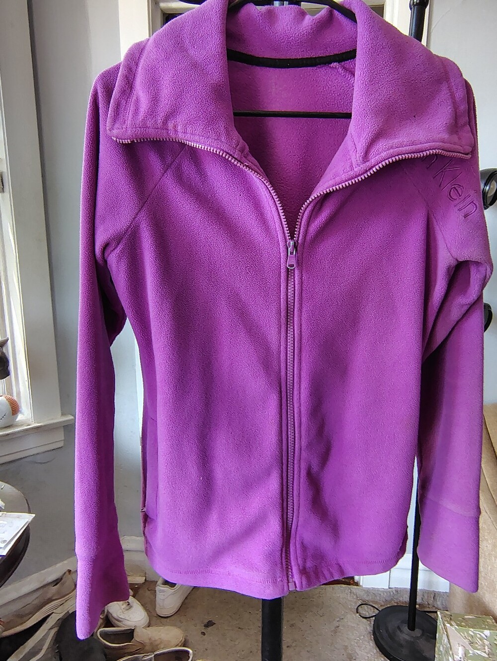 Calvin Klein Kids Purple Full-Zip Fleece Jacket